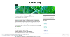 Desktop Screenshot of itzkumar.wordpress.com