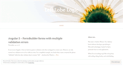 Desktop Screenshot of leftlobed.wordpress.com