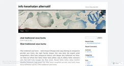 Desktop Screenshot of infokesehatanlaternatif.wordpress.com