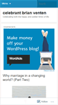 Mobile Screenshot of celebrantbrianventen.wordpress.com