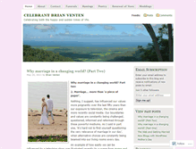 Tablet Screenshot of celebrantbrianventen.wordpress.com