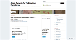Desktop Screenshot of apexawards.wordpress.com