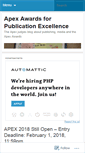 Mobile Screenshot of apexawards.wordpress.com