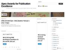 Tablet Screenshot of apexawards.wordpress.com