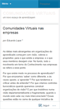 Mobile Screenshot of comunidadesvirtuais2012.wordpress.com