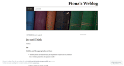 Desktop Screenshot of fiona87.wordpress.com