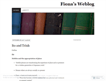 Tablet Screenshot of fiona87.wordpress.com