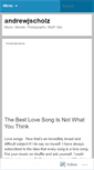 Mobile Screenshot of andrewjscholz.wordpress.com