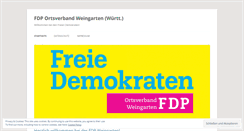 Desktop Screenshot of fdpweingarten.wordpress.com