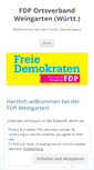 Mobile Screenshot of fdpweingarten.wordpress.com