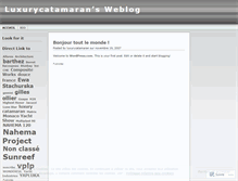 Tablet Screenshot of luxurycatamaran.wordpress.com