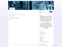 Tablet Screenshot of literaturapebune.wordpress.com
