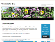 Tablet Screenshot of greencroft.wordpress.com