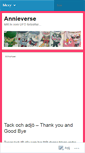Mobile Screenshot of annieverse.wordpress.com