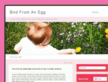 Tablet Screenshot of birdfromanegg.wordpress.com