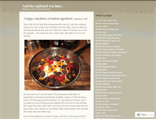 Tablet Screenshot of andthecupboardwasbare.wordpress.com