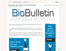 Tablet Screenshot of biobulletinblog.wordpress.com