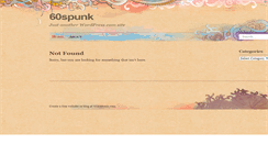 Desktop Screenshot of 60spunk.wordpress.com