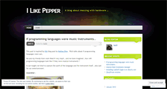 Desktop Screenshot of ilikepepper.wordpress.com