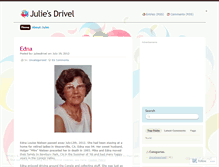 Tablet Screenshot of juliesdrivel.wordpress.com