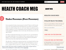 Tablet Screenshot of healthcoachmeg.wordpress.com