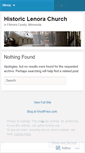 Mobile Screenshot of lenorachurch.wordpress.com
