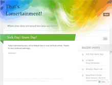 Tablet Screenshot of lamertainment.wordpress.com