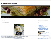 Tablet Screenshot of kosherbaklava.wordpress.com