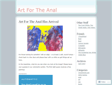 Tablet Screenshot of analart.wordpress.com