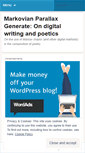Mobile Screenshot of mchainpoetics.wordpress.com