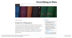 Desktop Screenshot of everythingisdata.wordpress.com