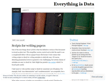 Tablet Screenshot of everythingisdata.wordpress.com