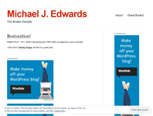 Tablet Screenshot of michaeljedwards.wordpress.com