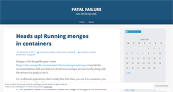 Desktop Screenshot of fatalfailure.wordpress.com