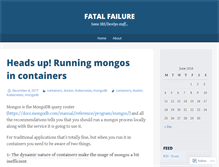 Tablet Screenshot of fatalfailure.wordpress.com