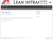 Tablet Screenshot of leanintranets.wordpress.com