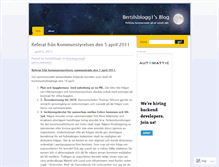 Tablet Screenshot of bertilsblogg1.wordpress.com