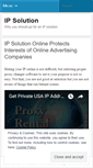 Mobile Screenshot of ipsolutionproxyrental.wordpress.com