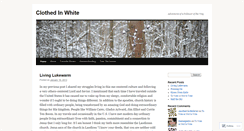 Desktop Screenshot of clothedinwhite.wordpress.com