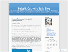 Tablet Screenshot of catholicchat.wordpress.com