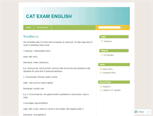 Tablet Screenshot of catenglish.wordpress.com