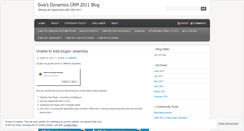 Desktop Screenshot of dynamicscrm2011.wordpress.com