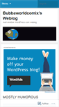 Mobile Screenshot of bubbaworldcomix.wordpress.com