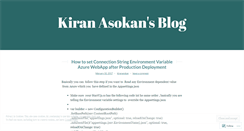 Desktop Screenshot of kiranasokan.wordpress.com