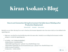 Tablet Screenshot of kiranasokan.wordpress.com