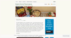 Desktop Screenshot of karynlovesvegetables.wordpress.com