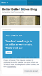 Mobile Screenshot of betterbetterbibles.wordpress.com