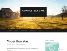 Tablet Screenshot of completelygail.wordpress.com