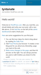 Mobile Screenshot of lyntanate.wordpress.com