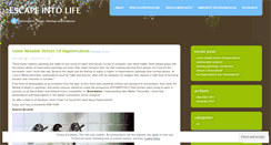 Desktop Screenshot of escapeintolife.wordpress.com
